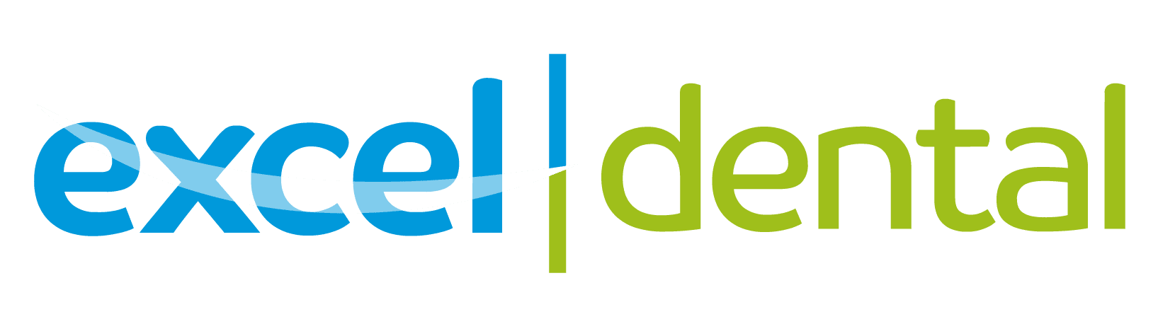 A green background with the word dell done in blue and white.